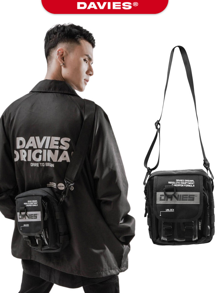 DAVIES - Canvas mini Pocket MB - Túi đeo chéo nam nữ đẹp giá rẻ