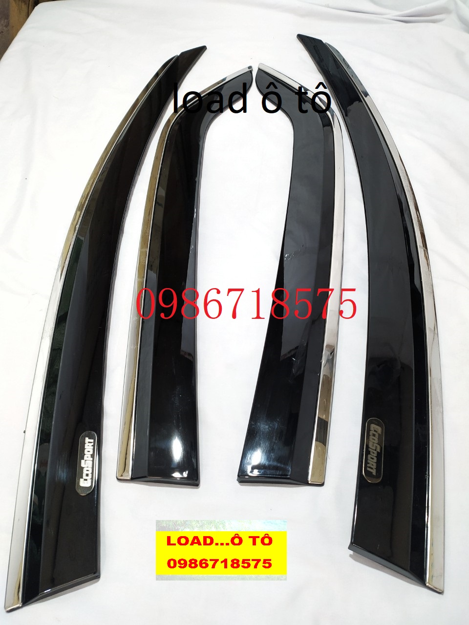 Vè che mưa chỉ inox xe ford ecosport 2022-18 cao cấp