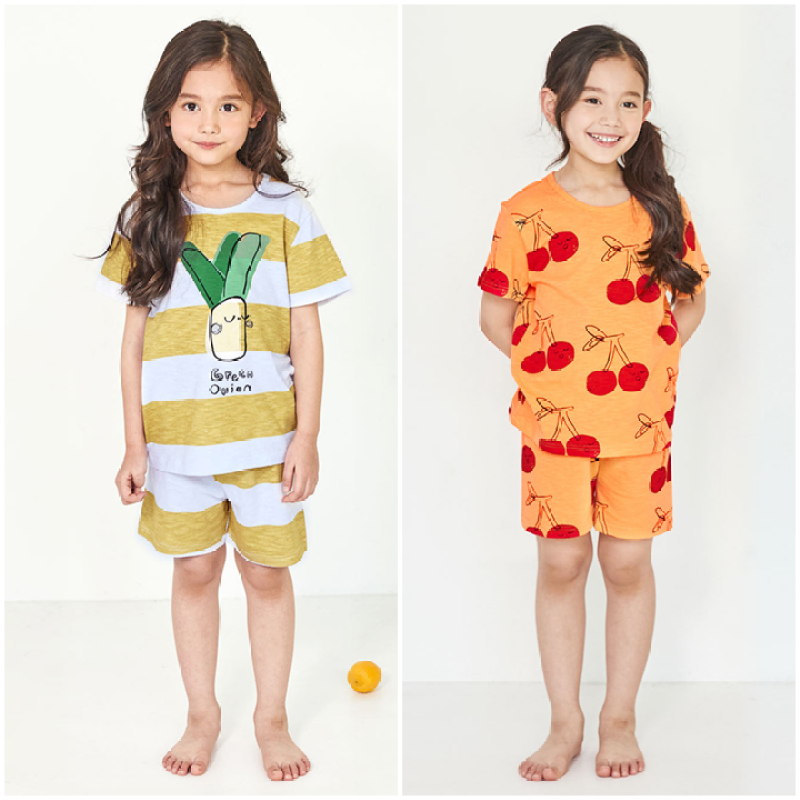 Nơi bán Bộ đồ mặc nhà bé gái Unifriend Hàn Quốc Uni007 cho bé 1-10 tuổi, vải cotton organic Korea. Đồ ngủ cao cấp, chính hãng cho bé.