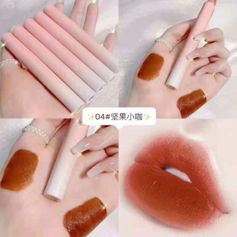 Sét 5 son kem lì LEADUU hồng