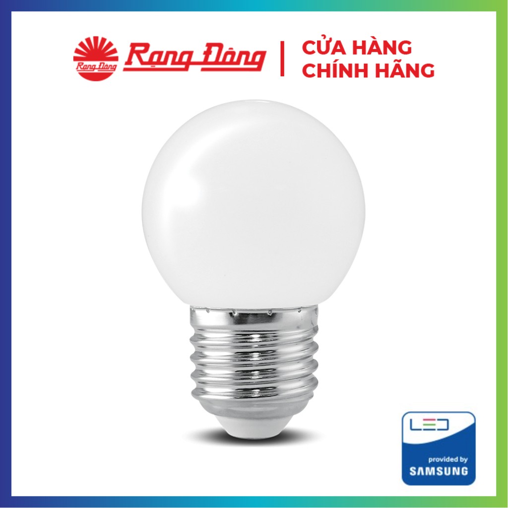 Bóng đèn led tròn 1w rạng đông trang trí, tiết kiệm điện, model a45w 1w