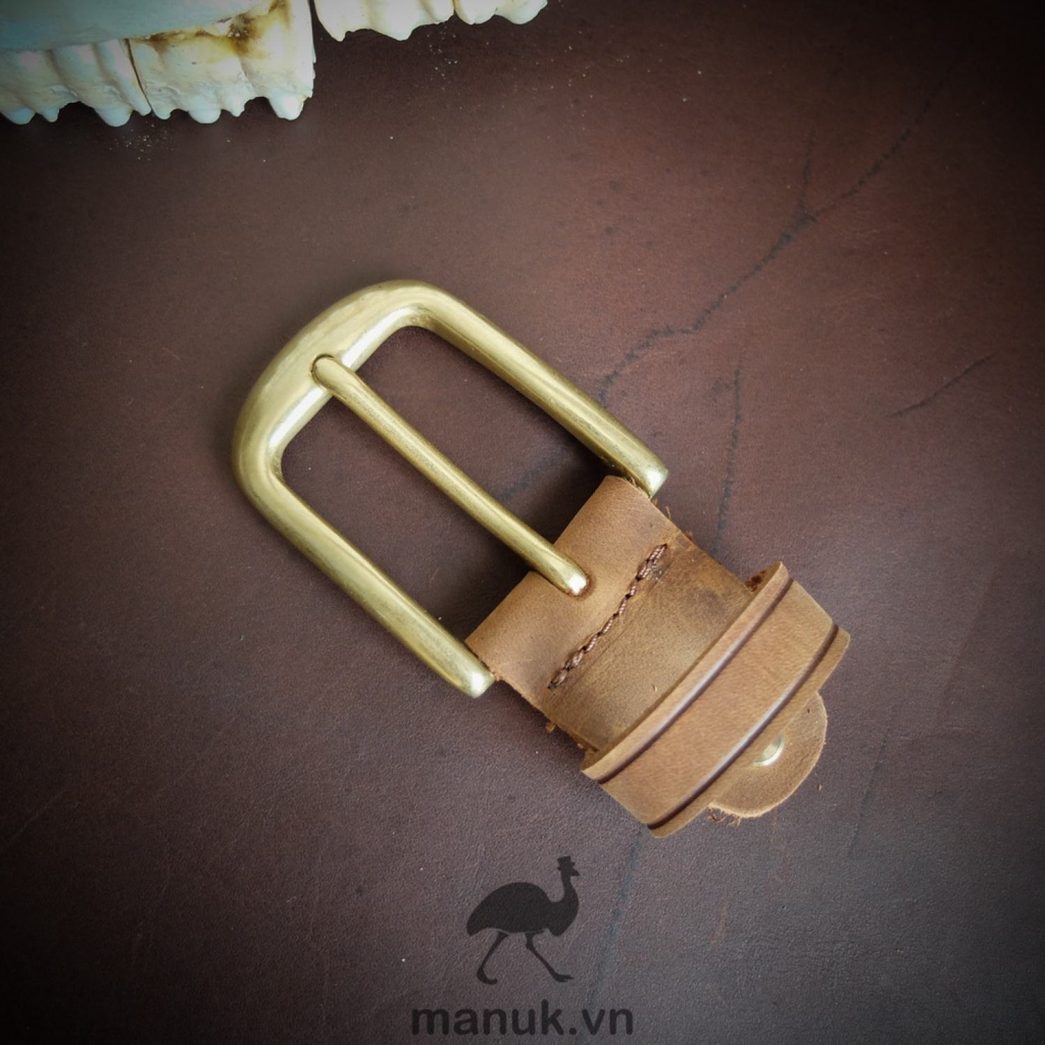 Mặt thắt lưng nam BM4 | Đầu khoá thắt lưng đồng đúc cho thắt lưng da bò bảng dây 3.3 cm - 3.4 cm