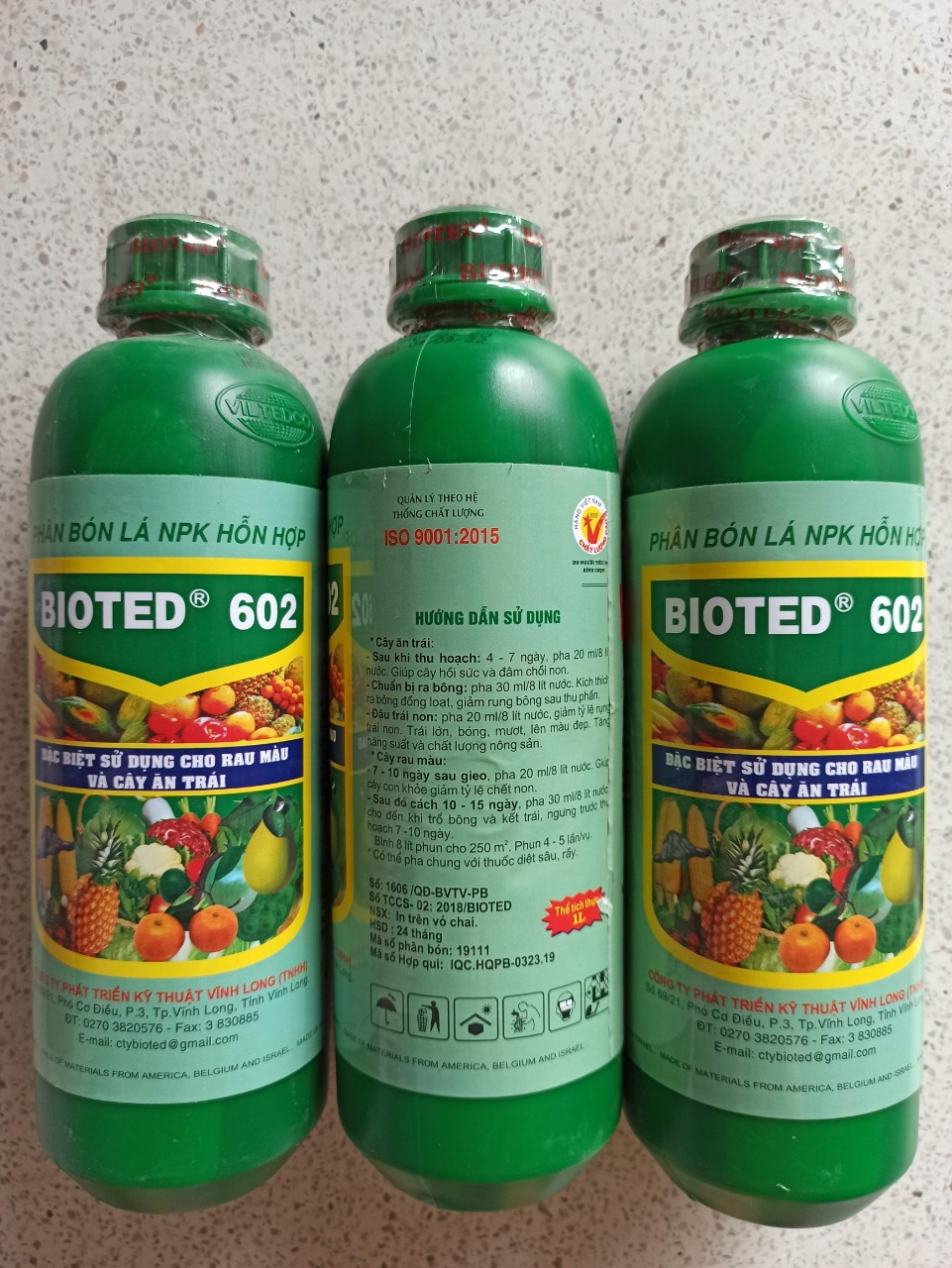 Phân bón lá NPK Bioted 602 - Chai 1 lít