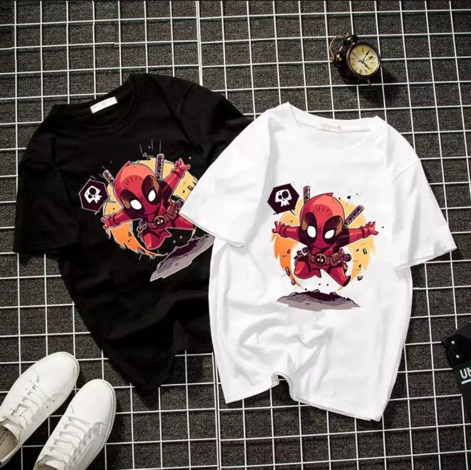 XẢ HÀNG - ĐỒNG GIÁ 19K Áo thun nam Hàn Quốc form rộng in hình SIêu Nhân Bay ( đỏ ) độc lạ vải dày mịn mát