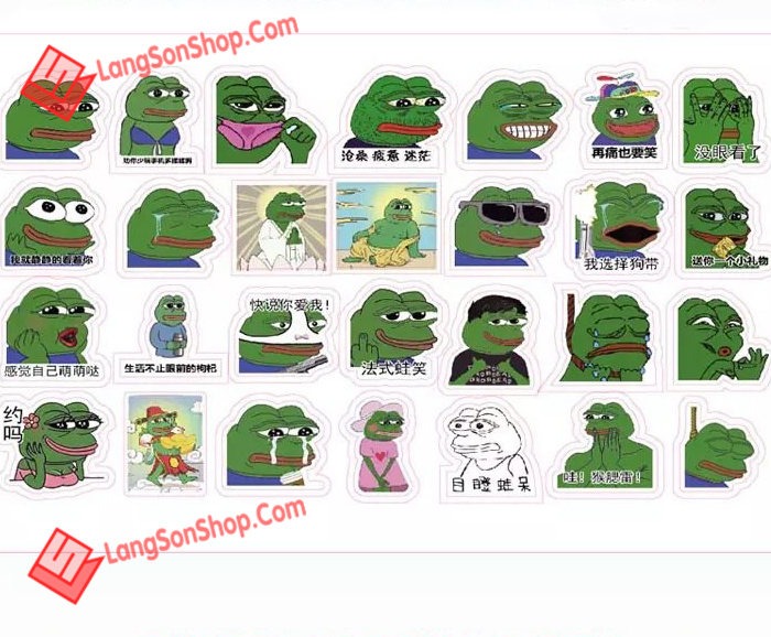 [Lẻ] Random sticker hình Pepe cực chất