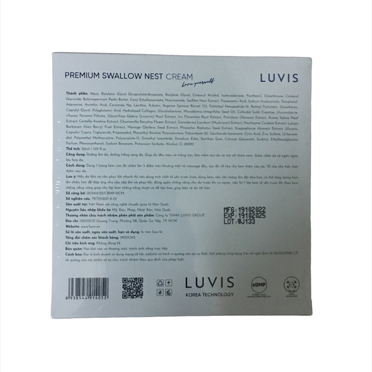 [LUVIS] KEM DƯỠNG PHỤC HỒI TRẮNG DA LUVIS