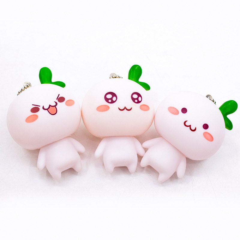 Móc khóa củ cải cute | Mầm cây