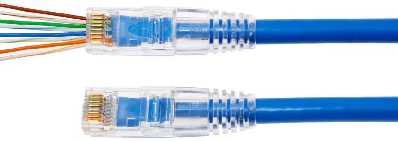 Bộ 100 Hạt mạng xuyên thấu CAT5e/CAT6