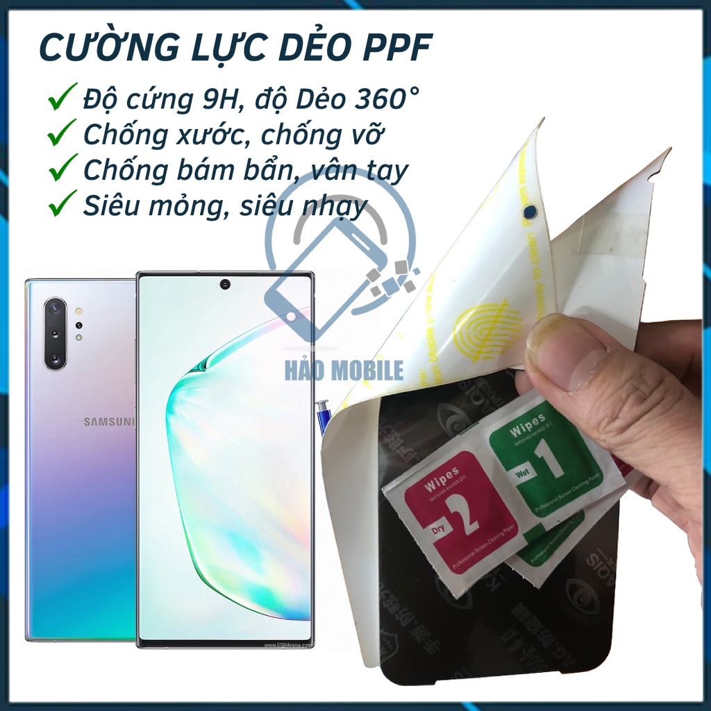 Dán dẻo PPF Samsung note 10 Plus dán full màn cong