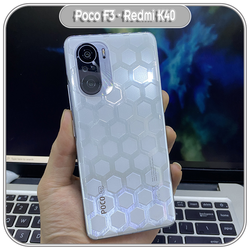Miếng dán PPF mặt sau trong 3D Tổ ong cho Xiaomi Poco F3 - Redmi K40