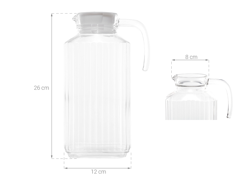 Bình Đựng Nước Thủy Tinh Luminarc Quadro (1.7L)