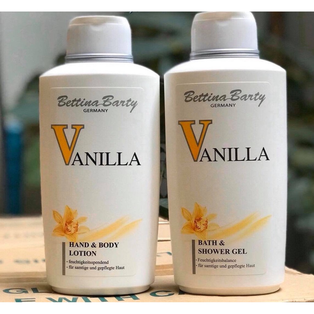 Sữa Tắm Và Sữa Dưỡng Thể Vanilla 500Ml Đức