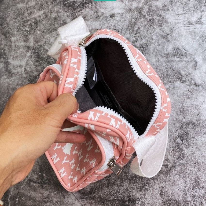 Túi Đeo Chéo MLB NY Vintage Mini Bag Pink Full Tag Code