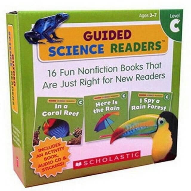 Bộ 5 hôp 81 cuốn Scholastic Guided Science Readers ABCDEF (Tặng kèm file nghe)
