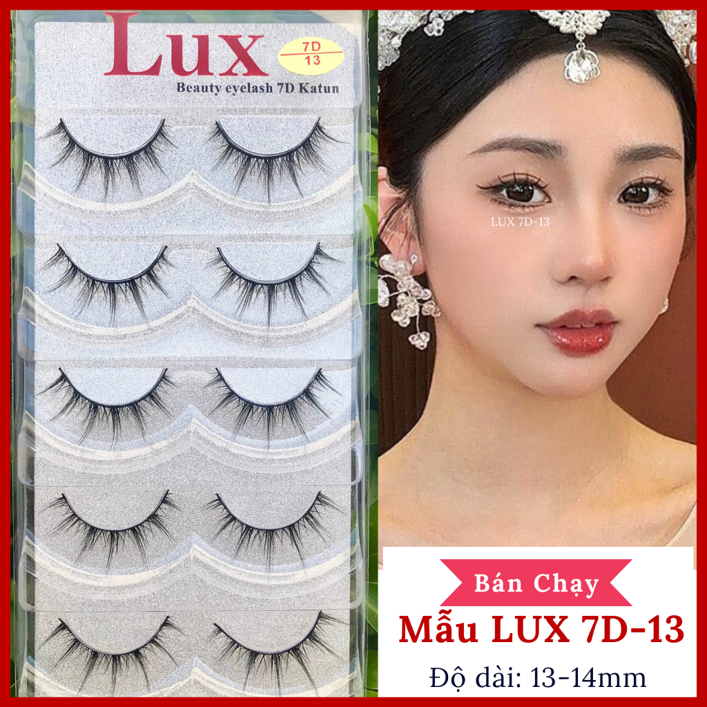 Mi giả LUX 7D Katun Cao Cấp [5 CẶP/HỘP]