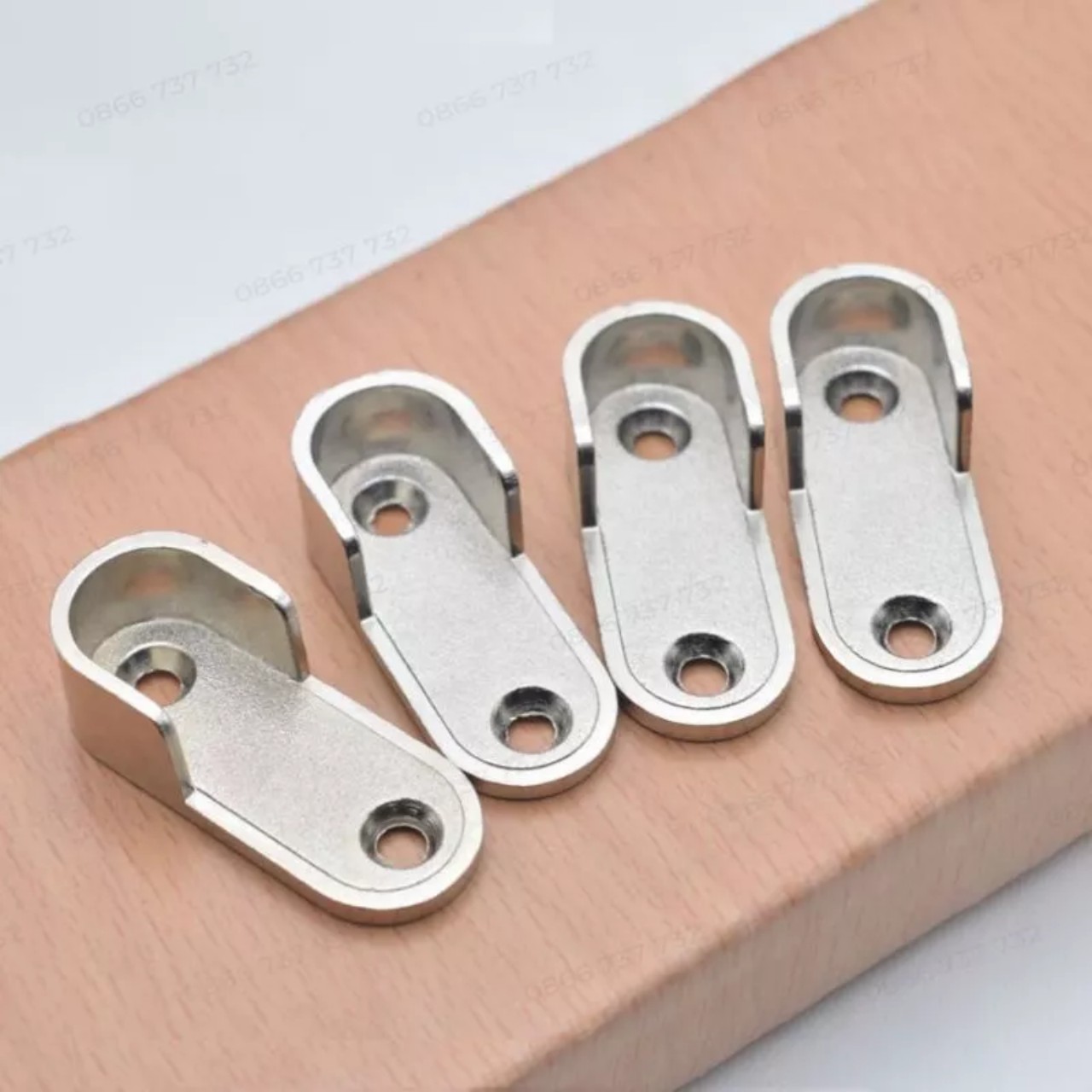Bát treo loại dày, móc treo giữa, bát đỡ thanh treo tủ quần áo, giá đỡ thanh treo quần áo thanh treo thường 2 chiếc bát