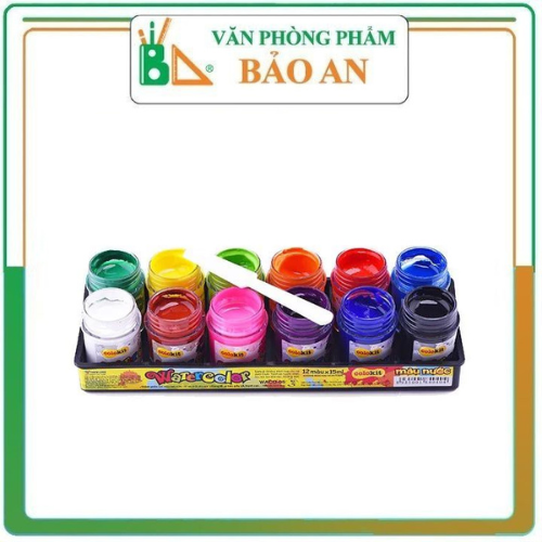 Màu nước thiên long 12 màu waco-05 - văn phòng phẩm bảo an