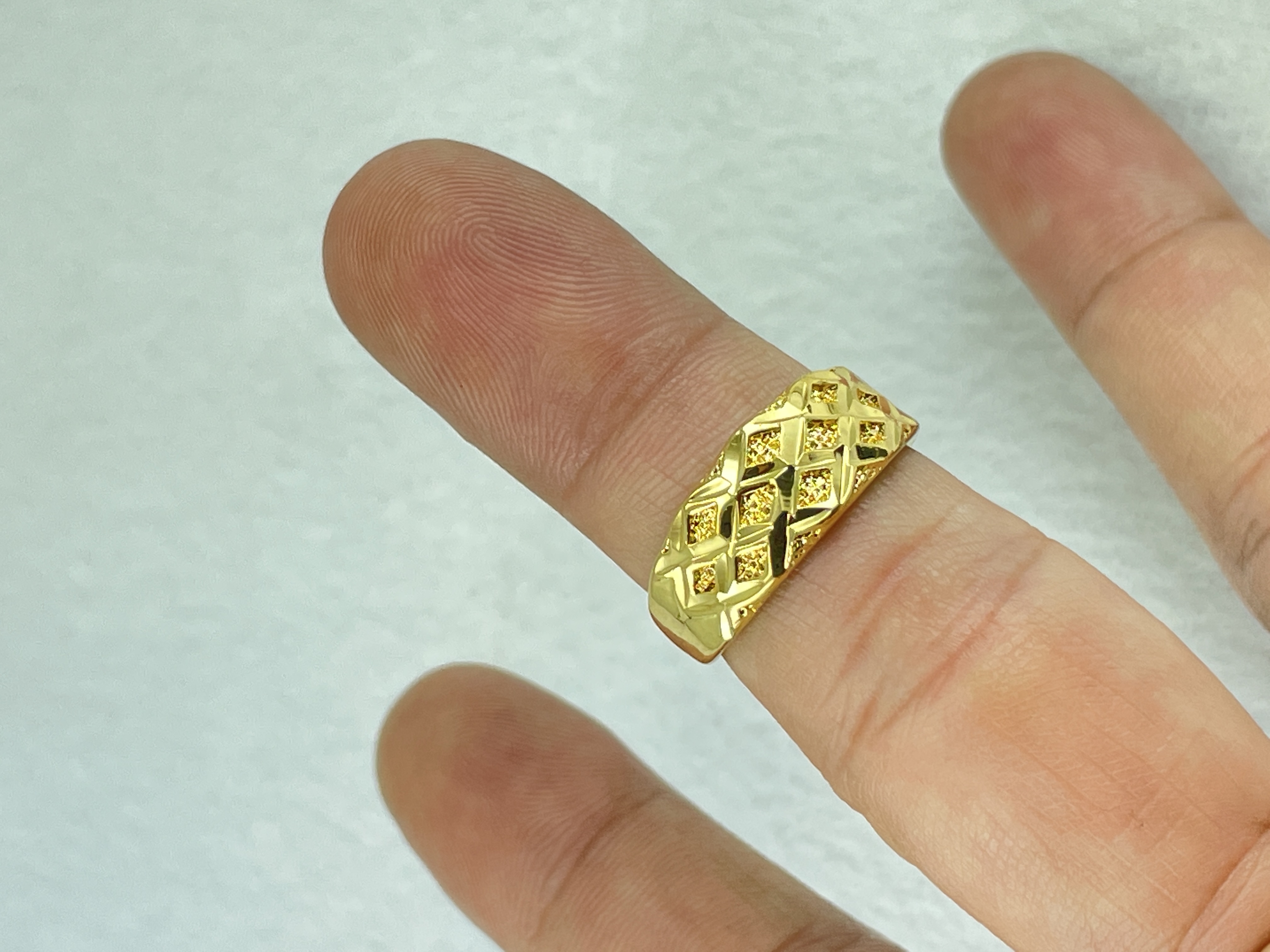 NHẪN NỮ MẠ VÀNG 24K SÁNG BÓNG