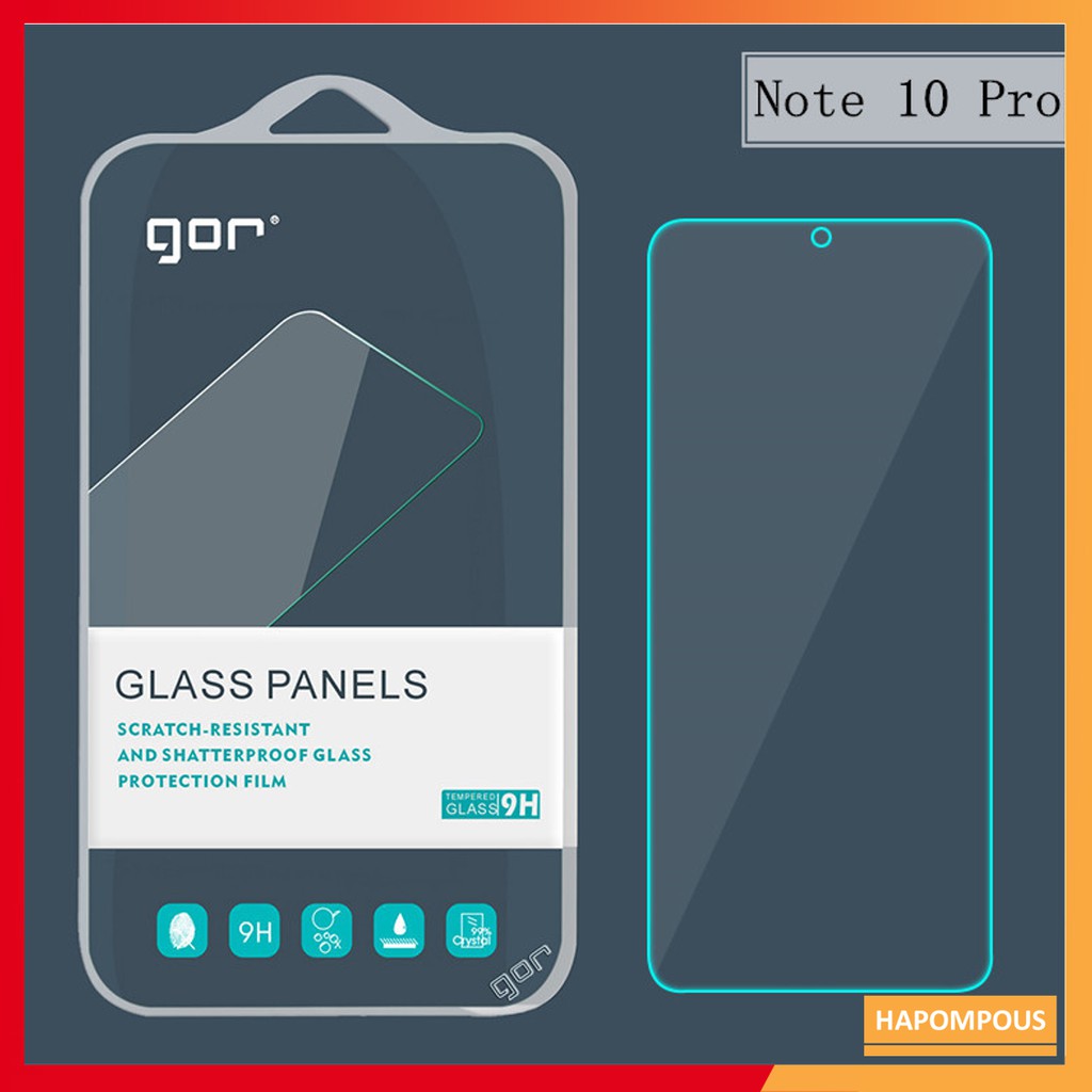 Bộ 2 kính cường lực gor xiaomi redmi note 10 pro / note 10 pro max không full cao cấp