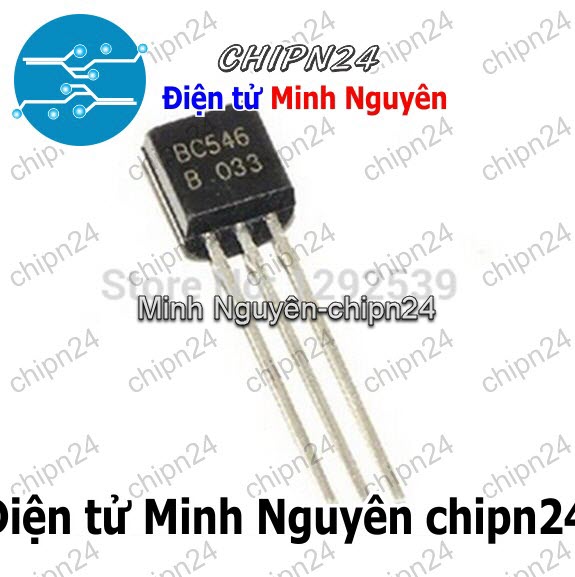 [25 con] (KT1) Transistor BC546 TO-92 NPN 100mA 65V (546) - HH000936