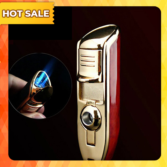 Hộp Quẹt Bật Lửa Gas Đá Khò 3 Tia Jobon ZB528 Thiết Kế Độc Lạ Sang Trọng Tinh Tế Lửa Khò Mạnh Mẽ Dùng Gas Đá Cao Cấp - Màu Ngẫu Nhiên (KHÔNG CHỨA XĂNG GAS)