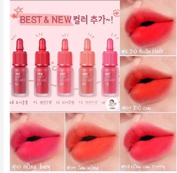 Son kem Ink Airy Velvet Tint 2019