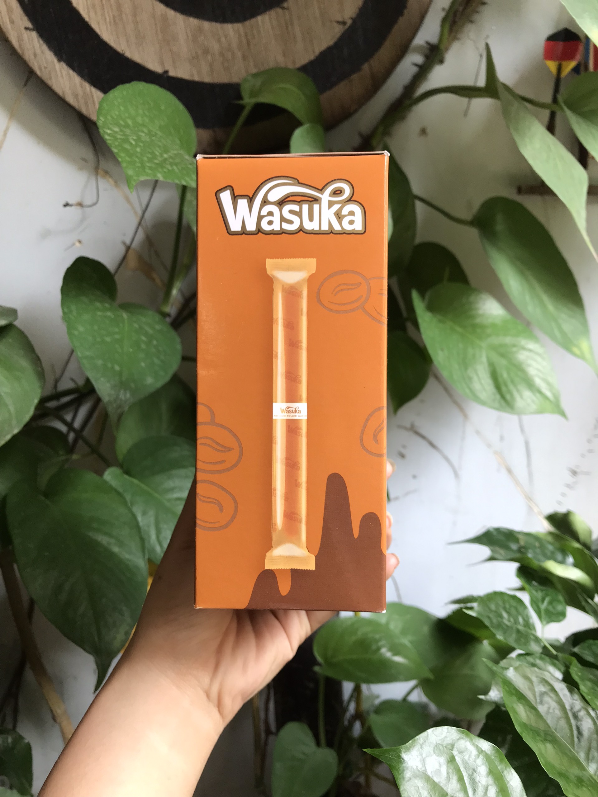 Bánh Quế Wasuka Premium Rolled Wafer Vị Cappuccino (Hộp 180g)