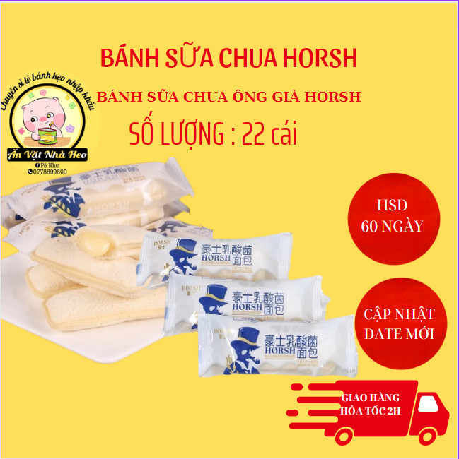 [Hoàn tiền 10%] Bánh sữa chua mềm ông già (  22 bánh ) MÃ MTXD01