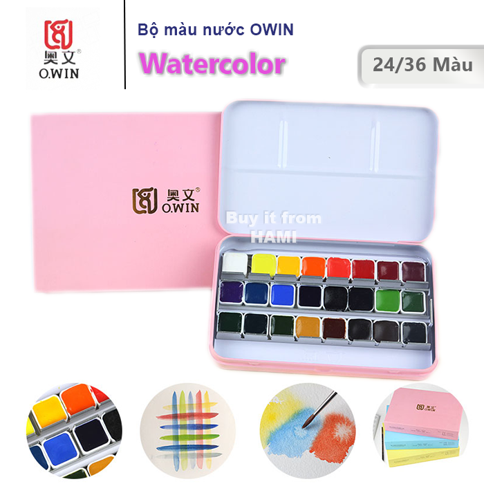 Màu nước OWIN Hộp Thiếc