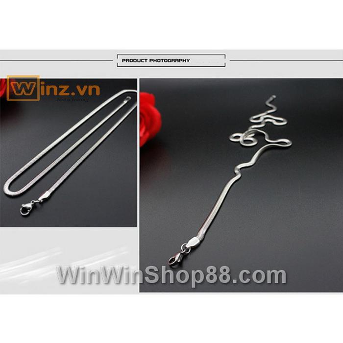 Dây chuyền inox nam sợi mì DC165
