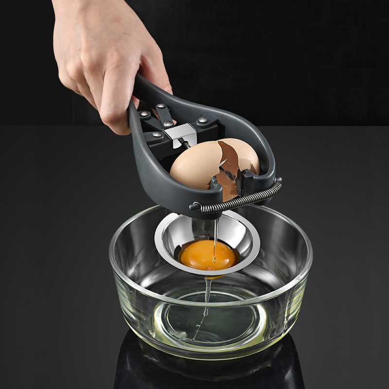 Dụng cụ đập trứng, tách lòng đỏ trứng thủ công