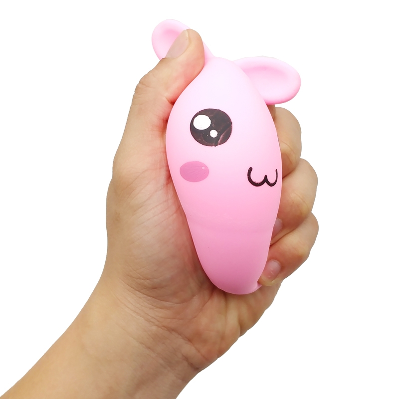 Đồ Chơi Squishy Hình Thỏ Con LU11 - Màu Hồng