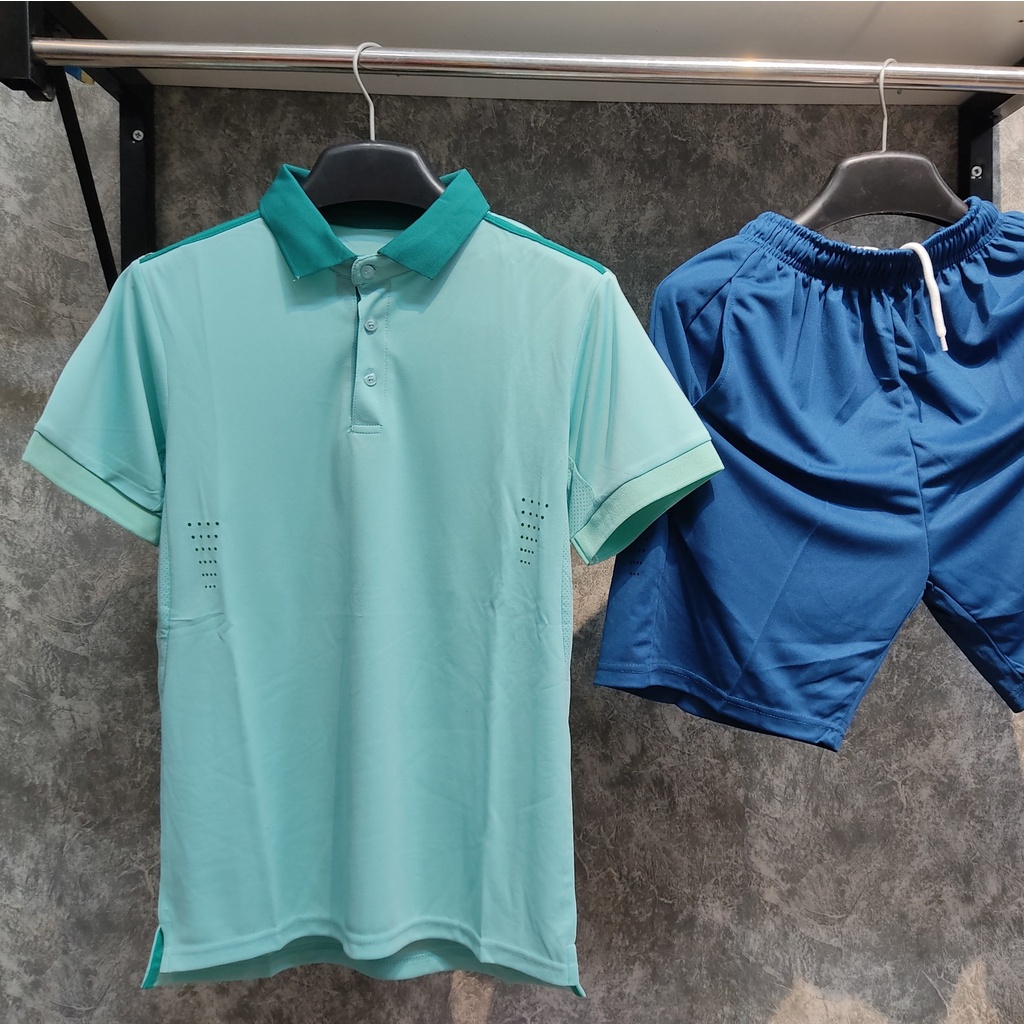 (Quần có túi) Bộ thể thao thời trang cao cấp, chất mát, vải thoáng khí thấm hút mồ hôi nhanh 2023/2024