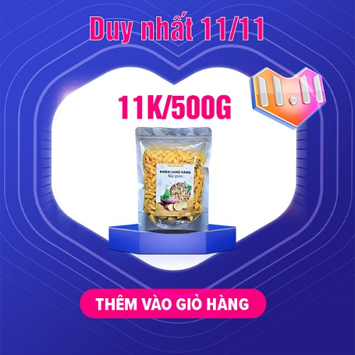 500gr Khoai Lang Vàng Sấy Giòn Loại 1 (vụn)