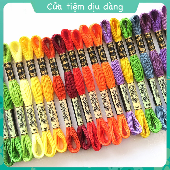 Set chỉ thêu Airo cao cấp - Chỉ thêu tay Cherish (set 50 - 100 màu)