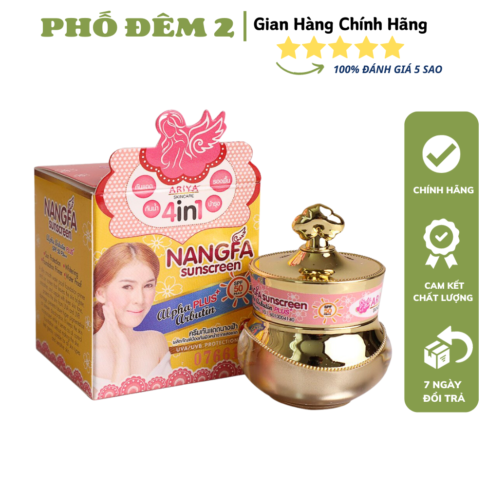 Kem chống nắng dưỡng da che khuyết điểm Nangfa thái lan 20g