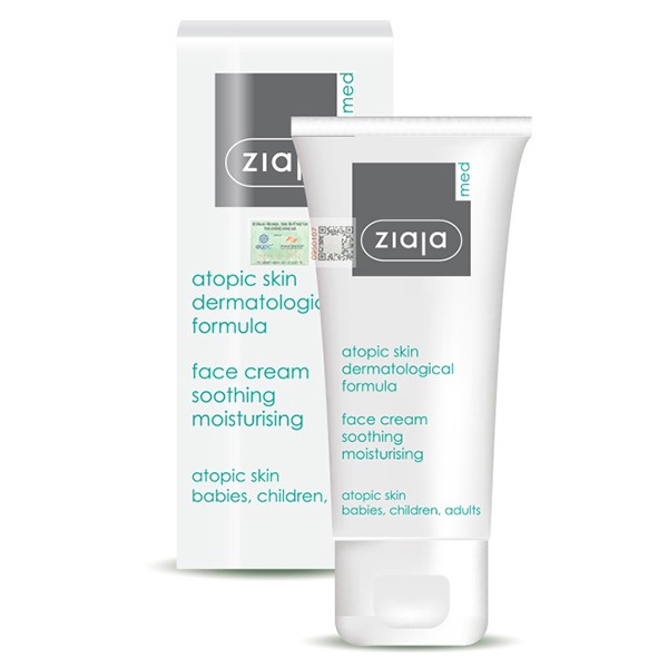 Kem Dịu Nhẹ Dưỡng Ẩm 5% Urê - Ziaja Med Atopic Skin Dermatological Formula Atopy Ure 50ml