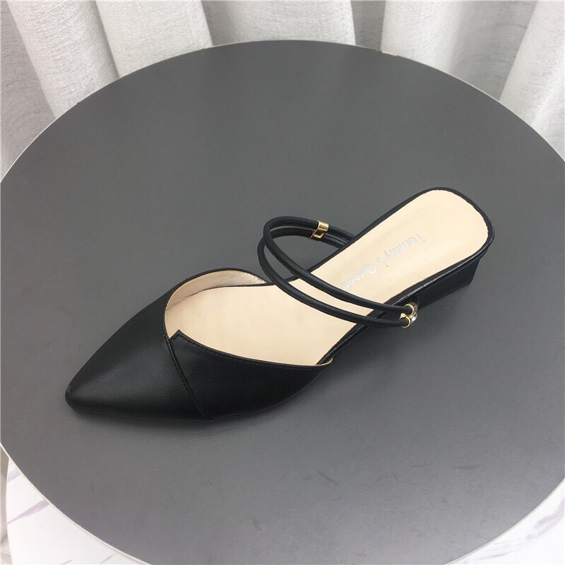 Sandal nữ 2 quai chất da mềm siêu xinh