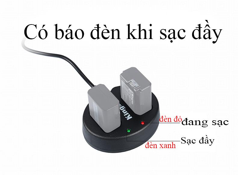[HCM]Sạc đôi KM-FW50 cho pin NP-FW50 máy ảnh
