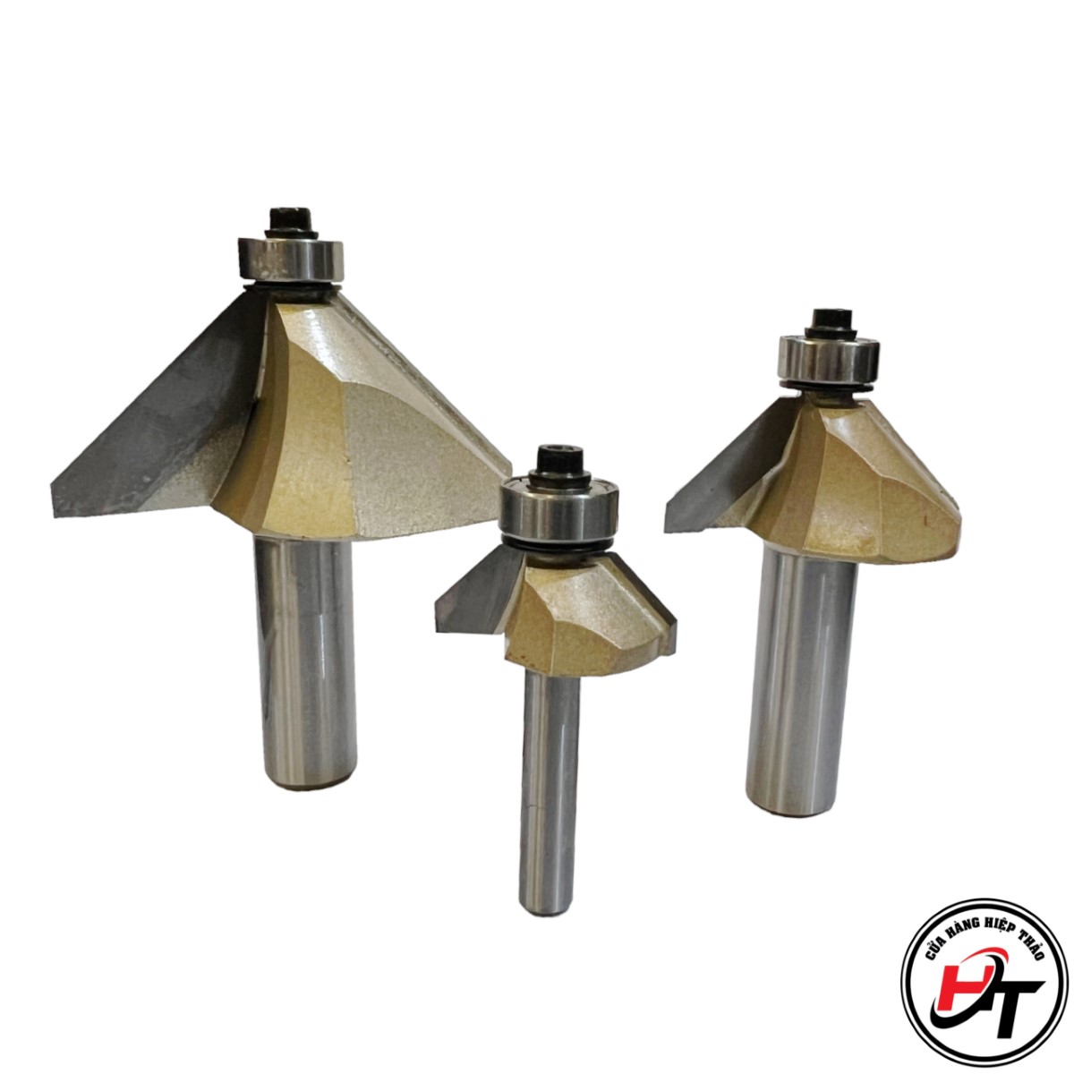 Mũi phay gỗ vát 45 độ có bi Tideway cao cấp 0203 MSVCB-45-TW