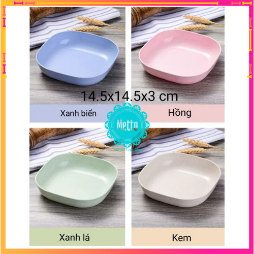 👌 ĐĨA LÚA MẠCH VUÔNG SET 8 👌 DỤNG CỤ NHÀ BẾP 👌 BỘ ĐĨA 👌