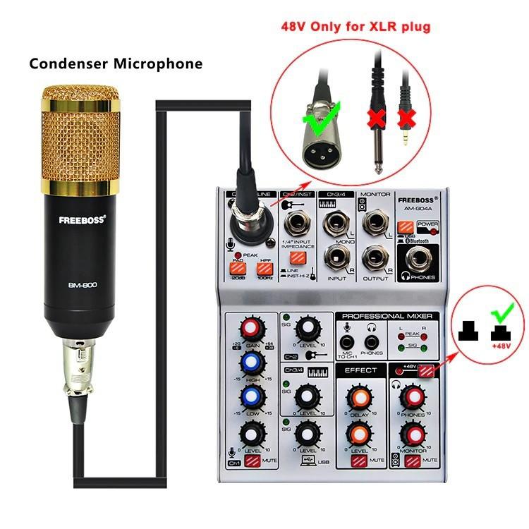 [HCM]MIXER TÍCH HỢP SOUNDCARD THU ÂM LIVESTREAM KT-UPC-CÓ BLUETOOTH-USB CA O CẤP