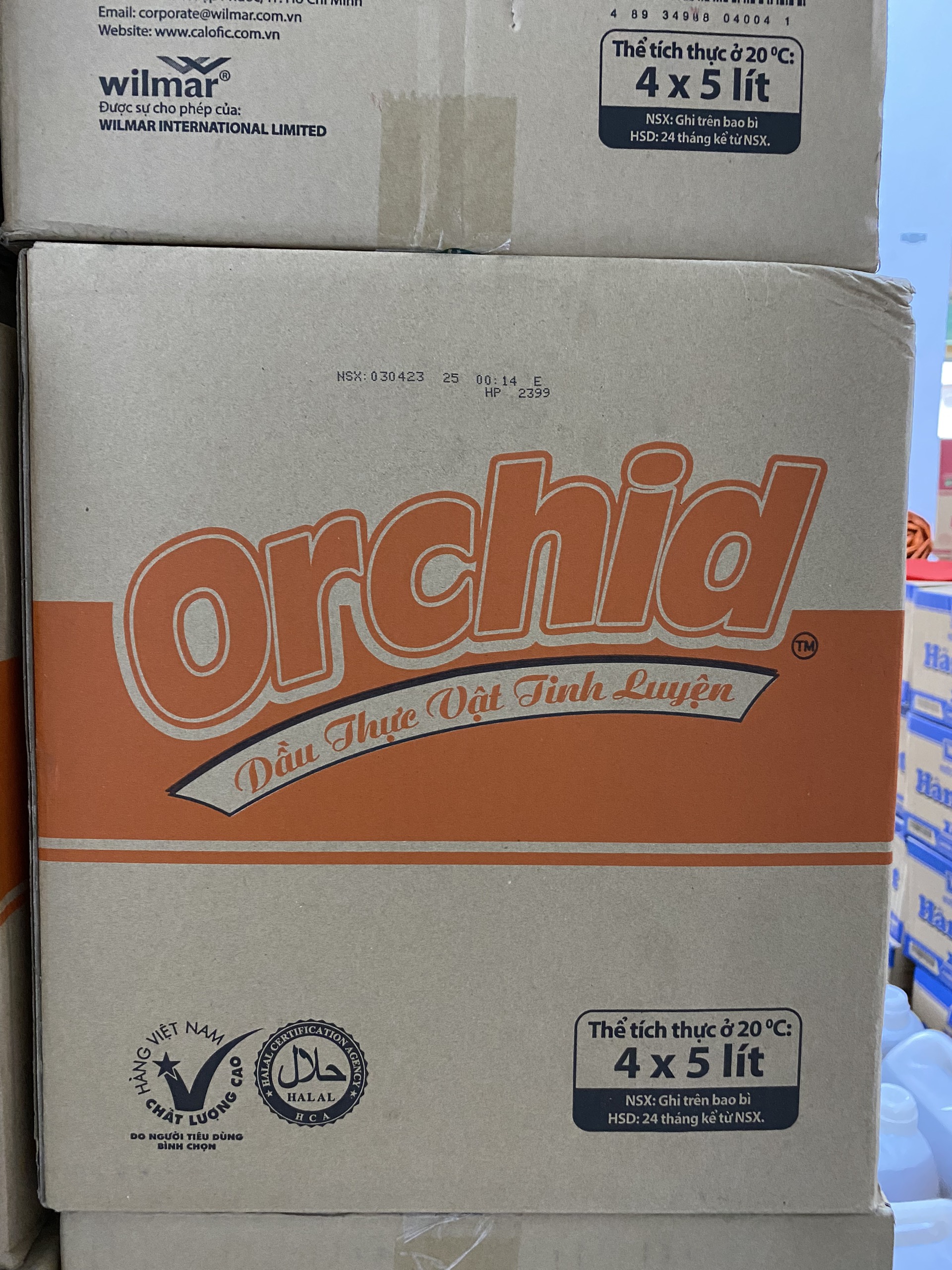 Dầu ăn Orchid can 5 lít
