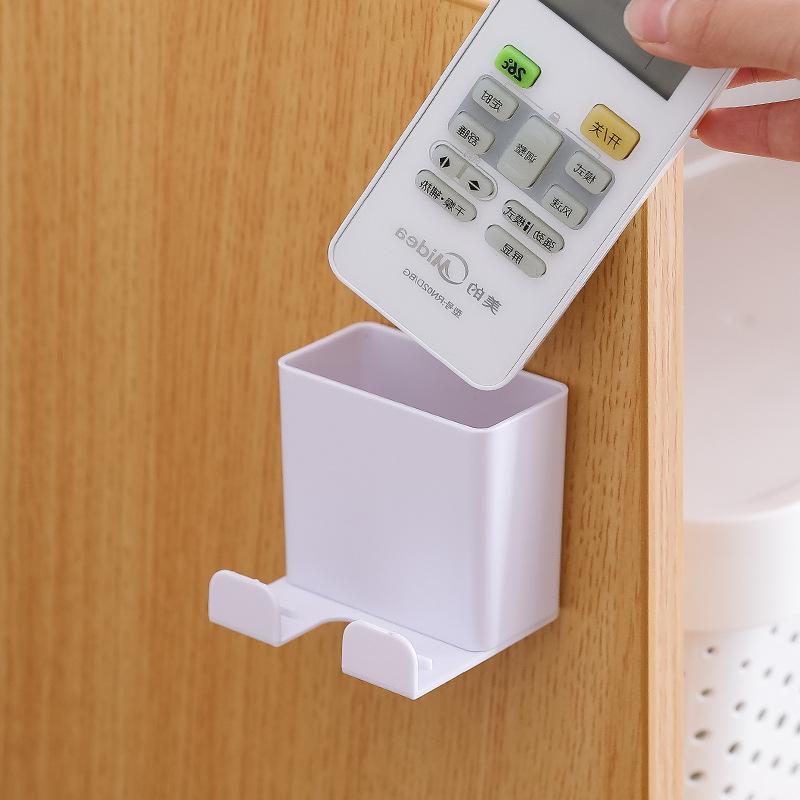 Hộp để remote máy lạnh và điện thoại dán tường (tặng miếng dán 2 mặt)