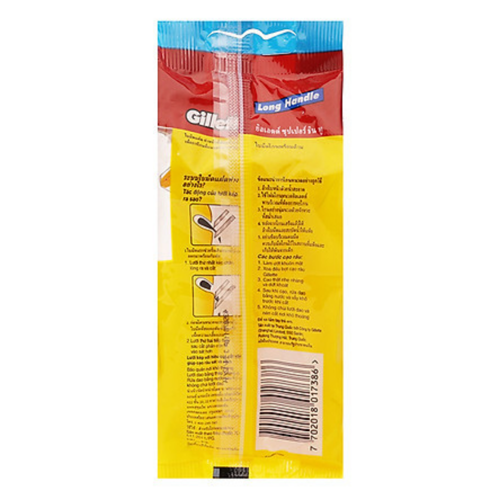 Dao Cạo RâuGillette Super Thin - Gói5+1 Cây
