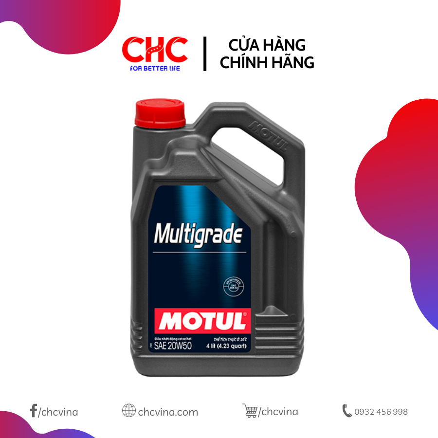 dầu nhớt xe ô tô MOTUL MULTIGRADE 20W50 4L
