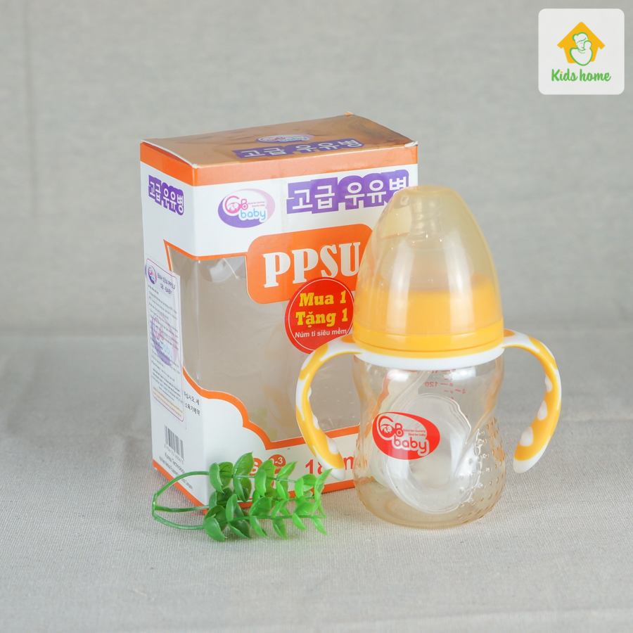 Bình sữa GB Baby PPSU có tay cầm (180ml)