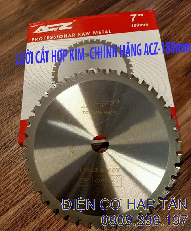 LƯỠI CẮT SẮT HỢP KIM  ACZ - 180mm