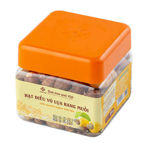Hạt Điều Vỏ Lụa Rang Muối Hồng Lam - Vị Thơm Ngọt Bùi
