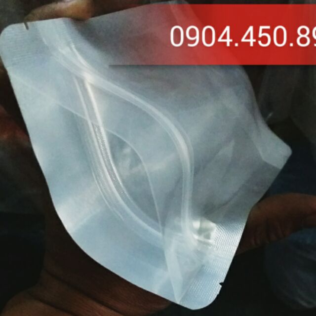 1KG Túi zip bạc đáy đứng zipper bạc